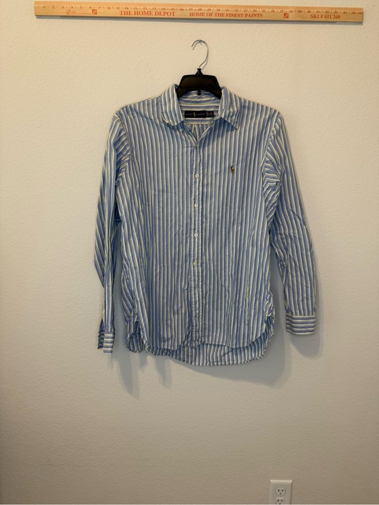 Ralph Lauren Other - Ralph Lauren Men's Blue and Yellow Striped Dress Shirt - Classic Long Sleeve